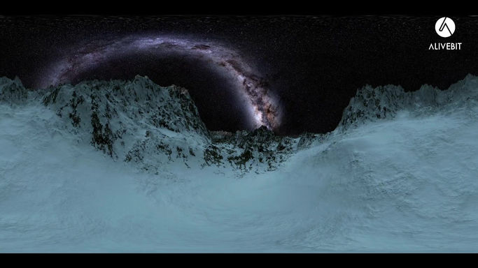 Milkway at sunset
